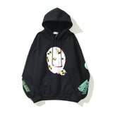 Kanye West Sunday Service Hoodie Robot Blue Flame Fleece Hoodie