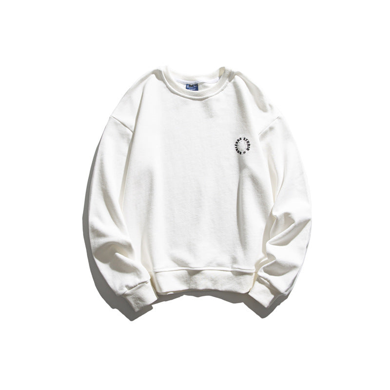 Crew Neck Sweatshirts for Men Men Autumn Printed Crew Neck Top Men