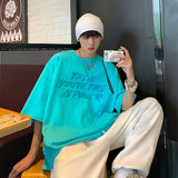 Men T-Shirts Loose Half Sleeve Printing