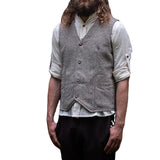 Men Dress Vests Autumn Solid Color Slim Fit Casual Vest Men