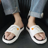 Men's Flip Flops Men Slides Comfort Slides Sandal Men's Summer Fashion Outdoor Beach Casual and Comfortable