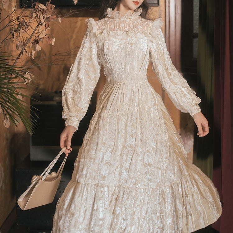 Coachella Music Festival Outfits Gorgeous Vintage Lace Velvet Dress