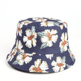 Bucket Hat Fishing Cap Cotton Print Fisherman Hat Female Sun-Proof Bucket Hat Fashion Sun Hat