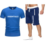 Fog Fear Of God T Shirt & Shorts 2 Piece Set Men'S Summer T-Shirt Sports Short Sleeve Casual