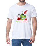 Men and Women Grinch Shirt Christmas Grinch Printed Short Sleeve Loose