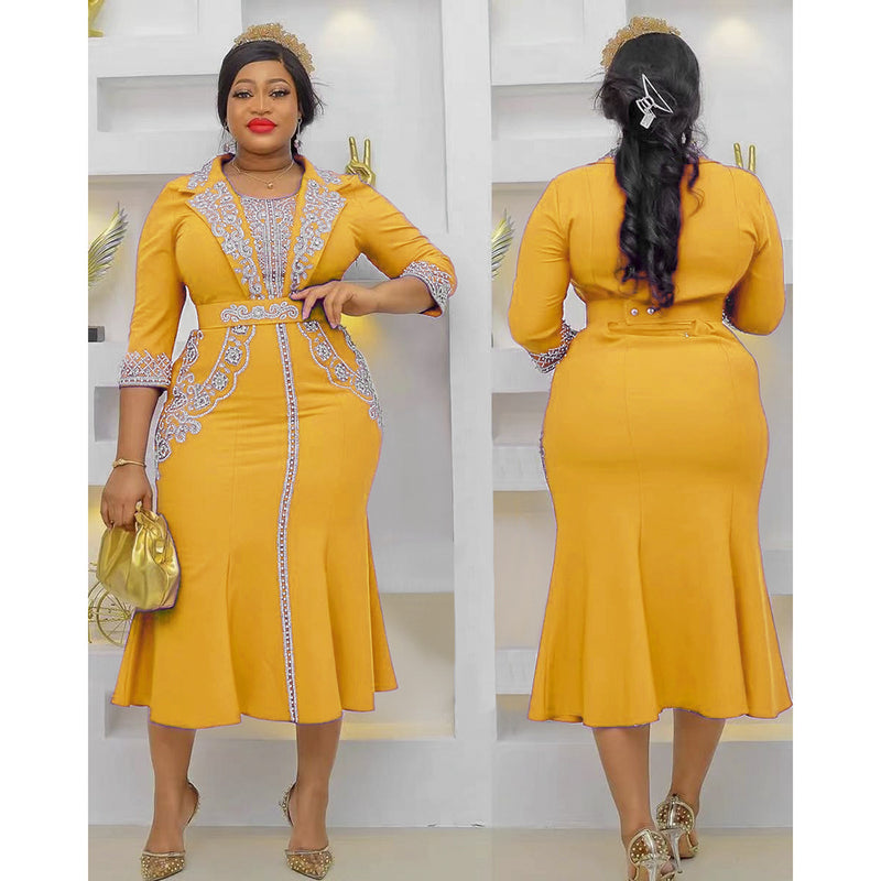 African Dashiki Dress Women's Clothing Business Dress