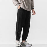 Man Fall Outfis Autumn Retro Ankle Banded Working Pants Men's Loose All-Matching Wide Leg Casual Pants
