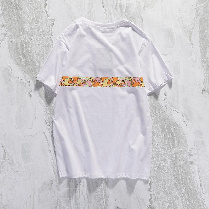 Bathing Ape T Shirt Summer Casual Straight White Short Sleeve Cotton Round Neck T-shirt