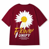 Men T-Shirts Loose Printed Half Sleeve