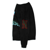 Men Sweater Embroidered Letter Jacquard Sweater Sweater Men's Long Sleeve