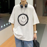 Men T-Shirts Loose Half Sleeve Printing