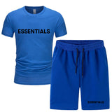 Fog Fear Of God T Shirt & Shorts 2 Pieces Set Summer Men'S Short Sleeve T-Shirt Shorts Casual