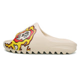 Mens Slide Men'S Sandals Slippers Graffiti Sandals Beach Shoes Sesame Street