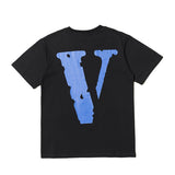 Vlone T Shirt Printed Cotton Round Neck Short Sleeve T-Shirt For Men And Women
