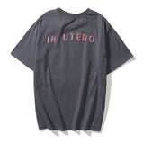 Nirvana T Shirt Rock Distressed Couple Loose Retro T-Shirt Fog