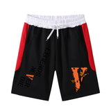 Vlone Shorts Printed Shorts Men'S Summer Cotton Casual Beach Pants