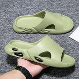 Mens Slide Large Size Summer Fish Mouth Beach Sandals Men'S Slippers