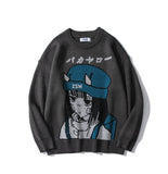 Men Sweater Cartoon Cartoon Characters Brocade Sweater Men's Pullover