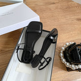 Women Black Dress Shoes Sandals Summer