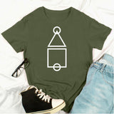 Squid Game Costume Printed Short Sleeve Pullover Short Sleeve T-shirt