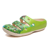 Mens Slide Summer Slippers Men'S Coconut Printed Slippers