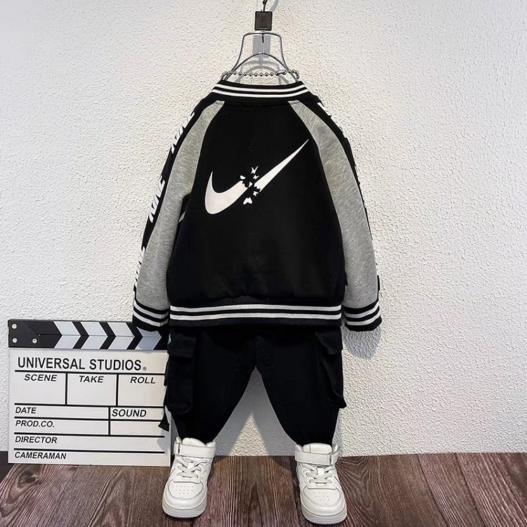 Toddler Boys Jackets Boys' Jacket Spring and Autumn Baseball Uniform