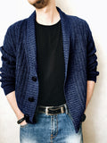 Men's Jackets Fall Men's Cardigan Sweater Long Sleeve