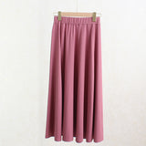 MIDI Mauve Skirt Spring/Summer Skirt Women Elastic Waist Midi Skirt
