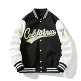 Varsity Jacket Flight Suit Colorblock Hood Baseball Uniform