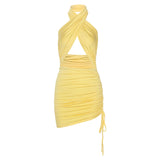 Music Festivals Rave Outfits Dress Summer Women's Clothing Fashion Hollowed-out Sexy Dress for Women