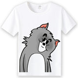 Tom And Jerry T Shirt Round Neck Loose Print