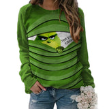 Men and Women Grinch Sweater Christmas Casual Sweatshirt