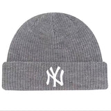 Yankee and Dogers Winter Hat Woolen Cap Women's Autumn and Winter Warm Hat Yellow Knitted Hat