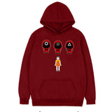 Squid Game Costume One Two Three Wooden Man Hooded Sweater