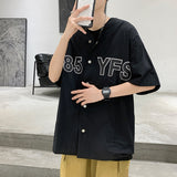 Men Shirts Linen Shirt Loose Lapel