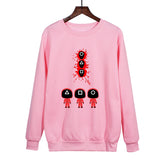 Squid Game Costume Beauty Clothing Loose Long Sleeve Crew Neck Sweater Women