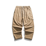 Man Fall Outfis Solid Color Simple Straight-Leg Pants Loose Cargo Casual Pants