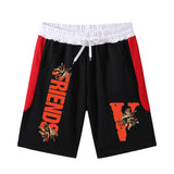 Vlone Shorts Printed Summer Men'S Beach Pants Bermuda Shorts