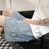 Men Denim Shorts Men's Summer