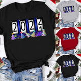 Valentine's Day T Shirt Short-Sleeved T-shirt Timer Digital 2022 Printed Summer Wear