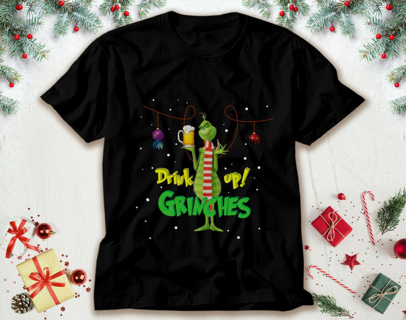 Men and Women Grinch Shirt Christmas Short Sleeve