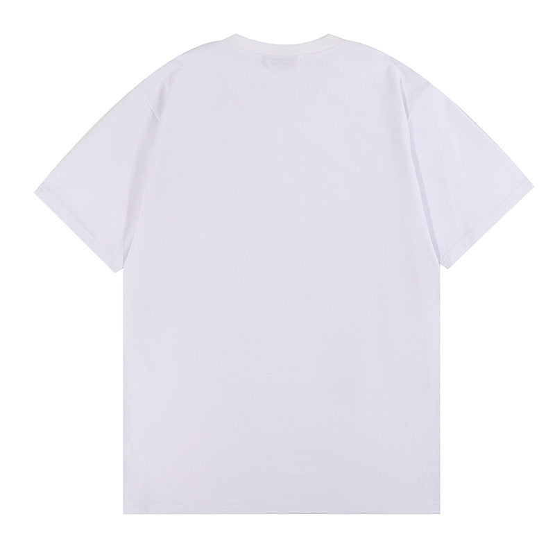 Skull Apparel Skull Print Casual round Neck Short Sleeves