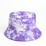 Bucket Hat Fishing Cap Cotton Print Fisherman Hat Double-Sided Tie-Dye Color Printing Fashion Sun Hat