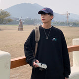 Men's Sweatshirt Men's and Women's Autumn Wear Casual plus Size Coat round Neck