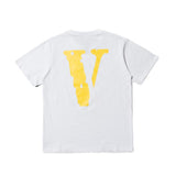 Vlone Men'S And Women'S Loose Couple Plus Size Retro Sports Shortsleeved Tshirt