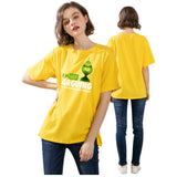 Men and Women Grinch Shirt Casual Loose Short Sleeves T-shirt