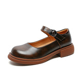Mary Jane Shoes Autumn And Winter Style Black Jk Uniform Shoes Women