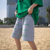 Men Denim Shorts Men's Summer Loose