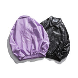 Man Fall Outfis Vintage PU Leather Jacket Loose Lapels Casual Motorcycle Leather Jacket