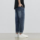 Men Jeans Blue Straight Jeans All-Match